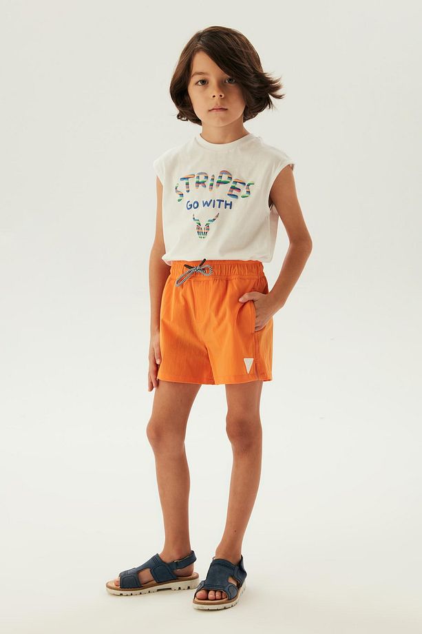 Bg Store Erkek Çocuk Oranj Şort - 1