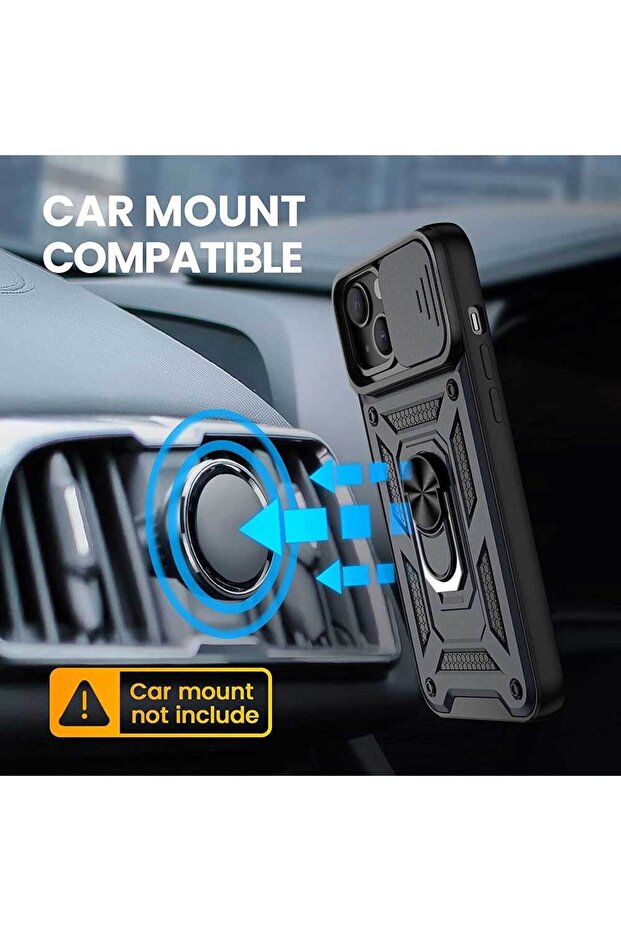 Apple iPhone 12 Mini Compatible Slide-Out Camera Protected Tank Case - 4