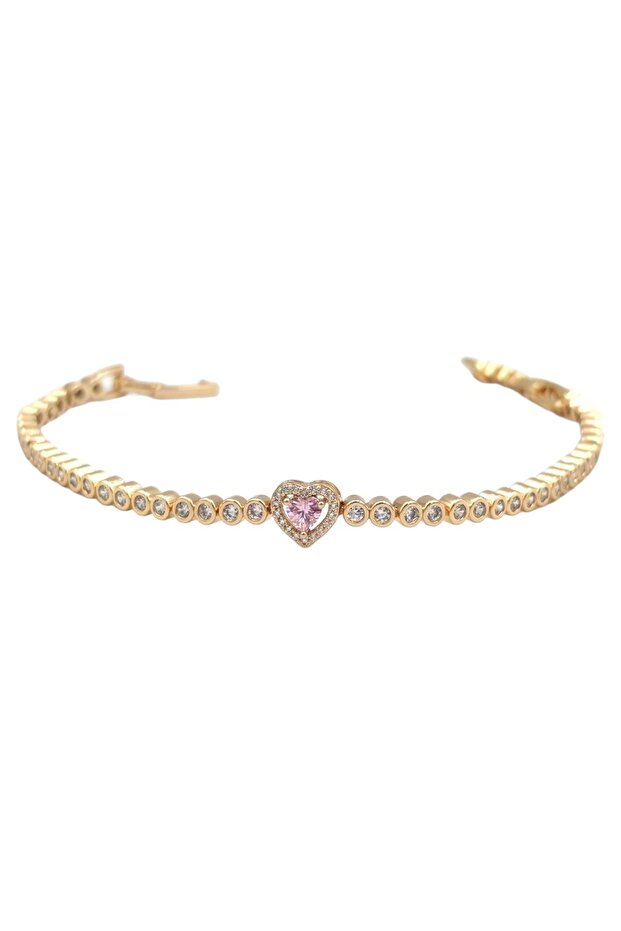XUPING PINK HEART WATERWAY BRACELET ROSE