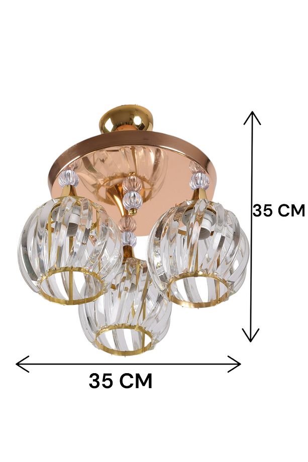 MANOLYA PROFONYER 3LÜ LÜX KRİSTAL MODERN AVİZE - 2