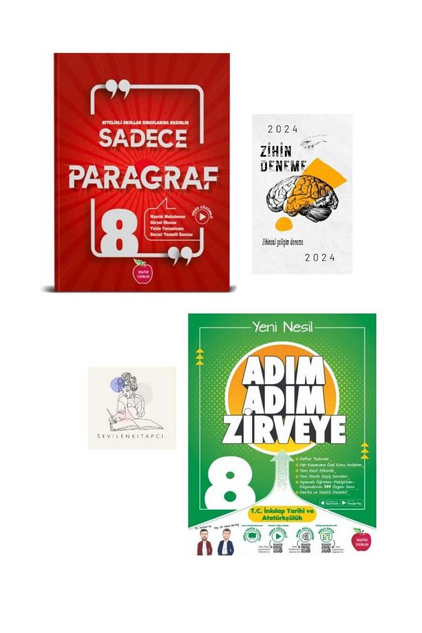NEWTON 8.SINIF SADECE PARAGRAF- İNKILAP ADIM ADIM ZİRVEYE+ZİHİN DENEME(SEVİLENKİTAPCİ) - 1