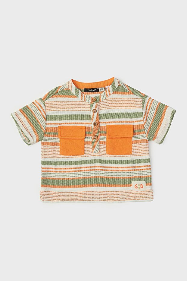 BG Store قميص منقوش للأطفال الرضع