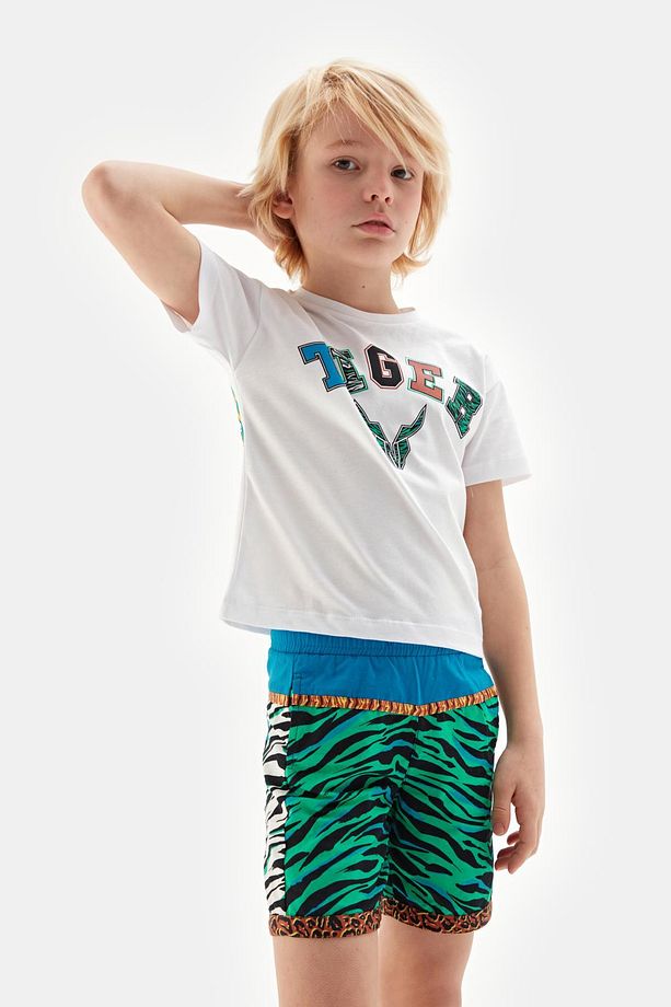 Bg Store Erkek Çocuk Desenli Şort 23ss0nb3129 - 2