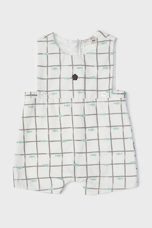 BG Store Baby Boy Patterned Overalls