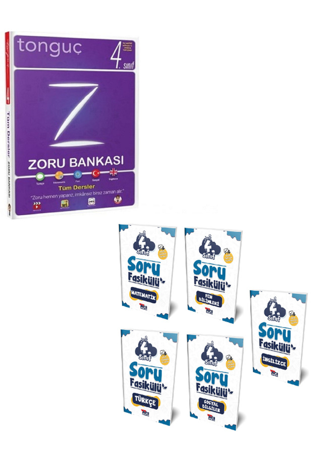 4.Sınıf Bilgiseli Yaprak Test Branş Branş Ayrı Ayrı + 4.Sınıf Tonguç Zoru Bankası Tüm Dersler - 1