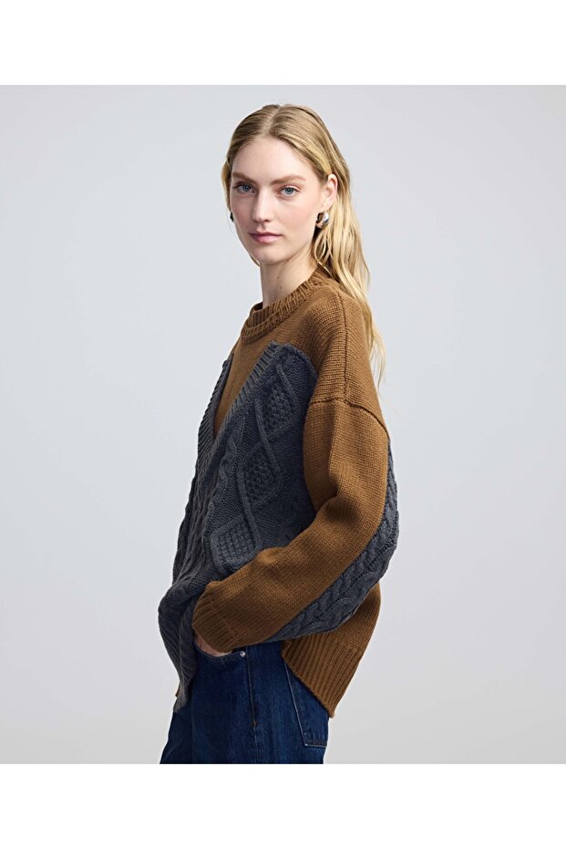 Colorblock oversize kazak - 5