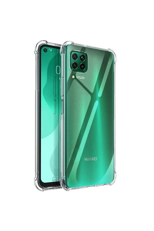 Huawei P40 Lite Transparent Silicone Case with Shock Absorbing Impact Absorber
