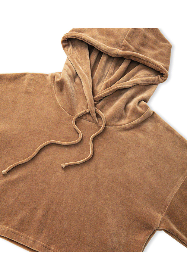 Kadife dokulu sweatshirt - 4