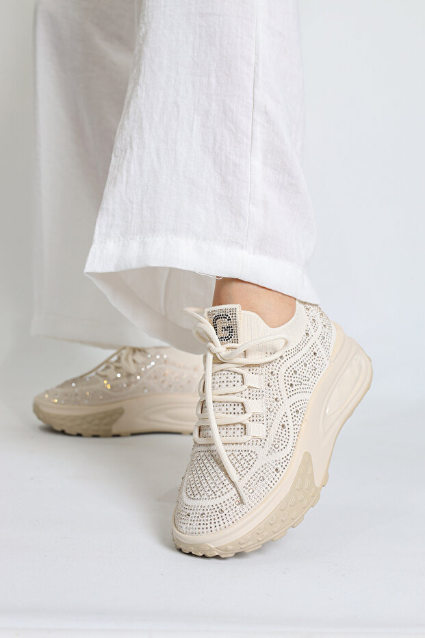 Beery Taşlı Triko Spor Ayakkabı  G305 - 2