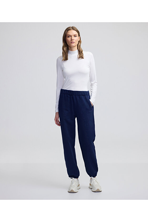 Basic jogger pantolon - 1