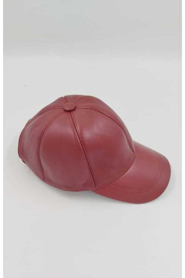 Gerçek Deri Kep Şapka - 5
