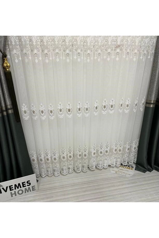 Nivemeshome Santolina 1/3 Sık Pileli Tül Perde Apm - 8