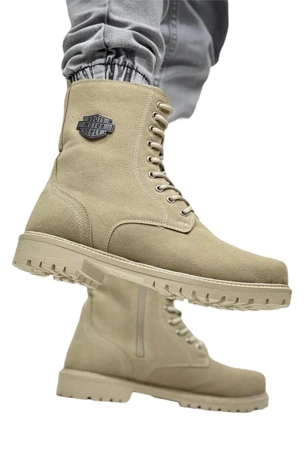 Erkek Postal Fermuarlı Bot BEJ - 3