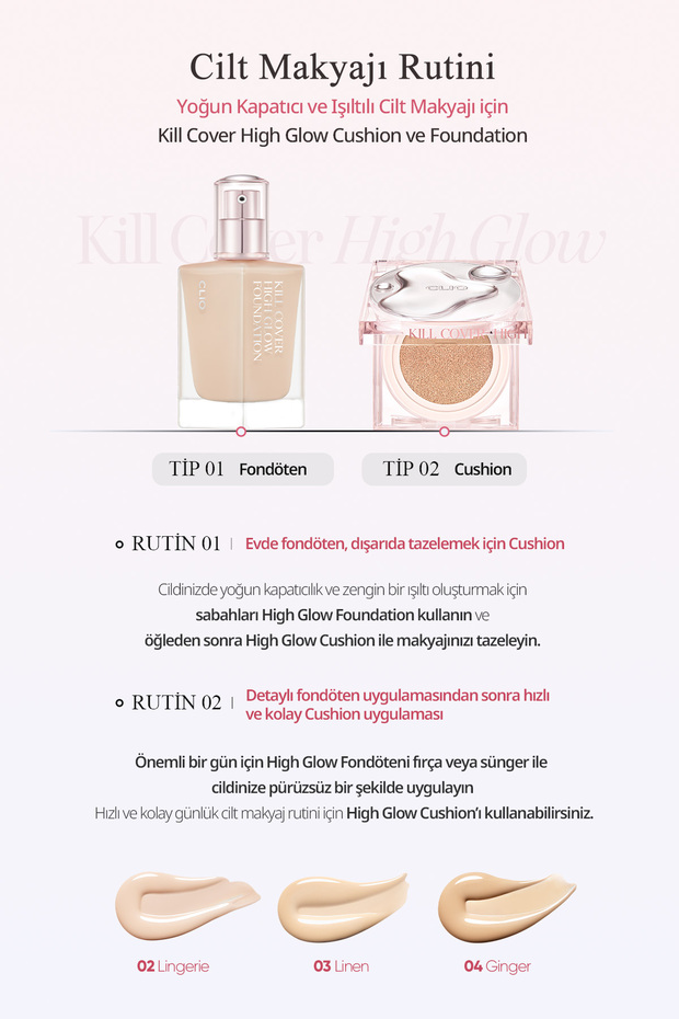 Clio Kill Cover - Providing Foundation, Lasting Coverage and Intense Radiance, High-Glow Foundation (4 Ginger) - 5