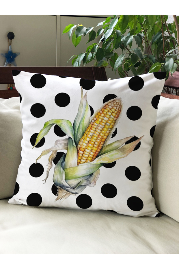 Autumn Themed 43X43 Velvet Cushion Cover