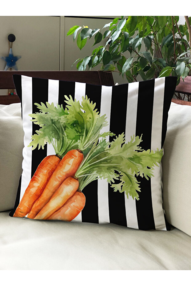 Autumn Themed 43X43 Velvet Cushion Cover
