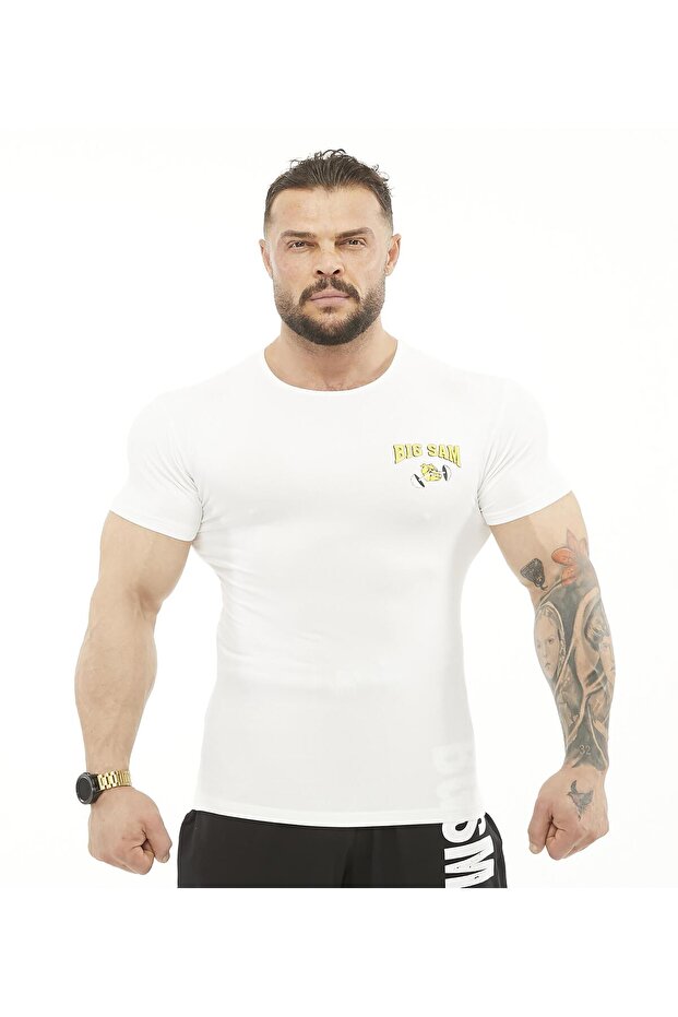 تي شيرت مرن بقصة ضيقة Big Sam 2753