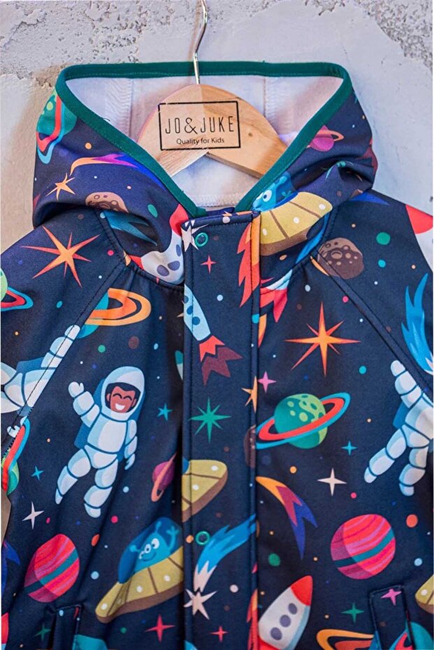 Su İtici Uzay Baskılı Softshell Ceket - 5