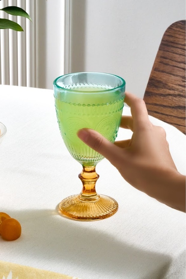 Sunflower Kadeh 314 ml Mavi Sarı - 2