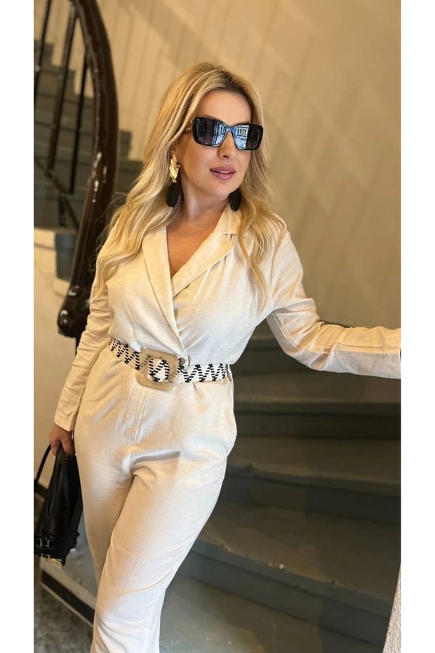 KEMERLİ KREM TULUM - 1