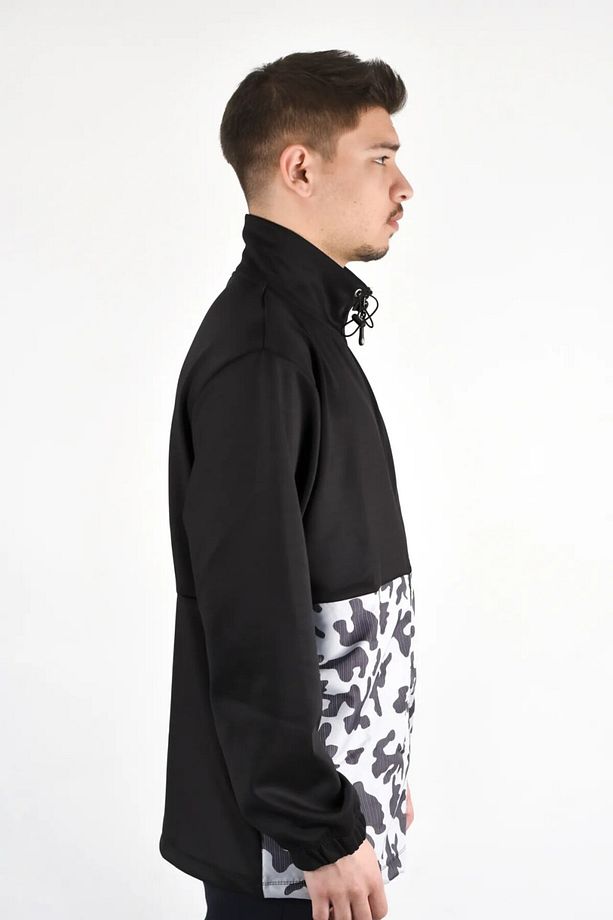 SİYAH KAMUFLAJ DESENLİ POLYESTER SWEATSHIRT - 3