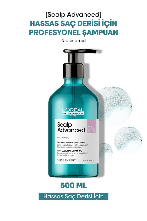 Serie Expert Scalp Advanced Hassas Saç Derisi Için Profesyonel Şampuan 500ml - 1