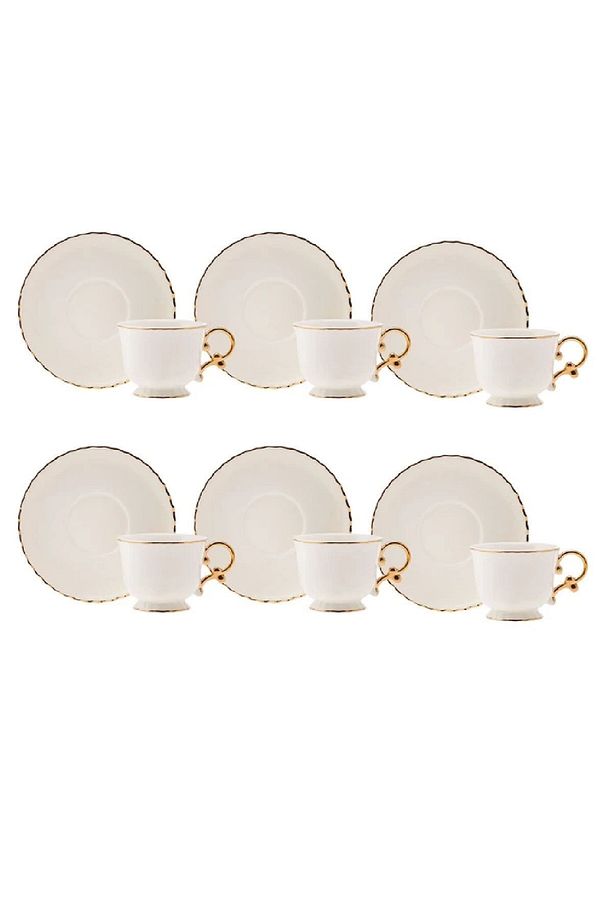 Elegant 6 Kişilik Kahve Fincan Takımı 80 ml - 8