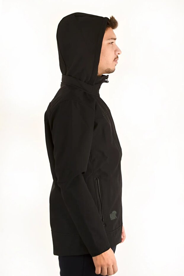 SİYAH SOFTSHELL MONT - 6