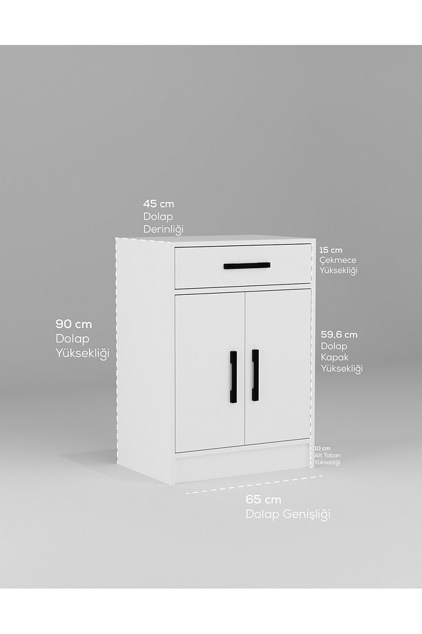 PREMİYUM Çok Amaçlı Dolap  MDF mutfak balkon banyo da kullanılabilir - 5