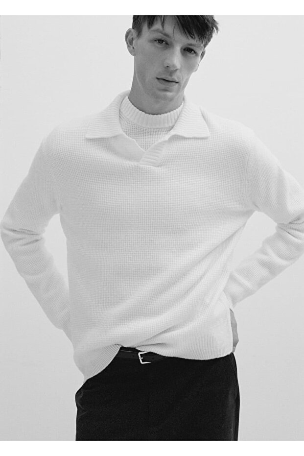 Normal kesim triko polo gömlek - 6