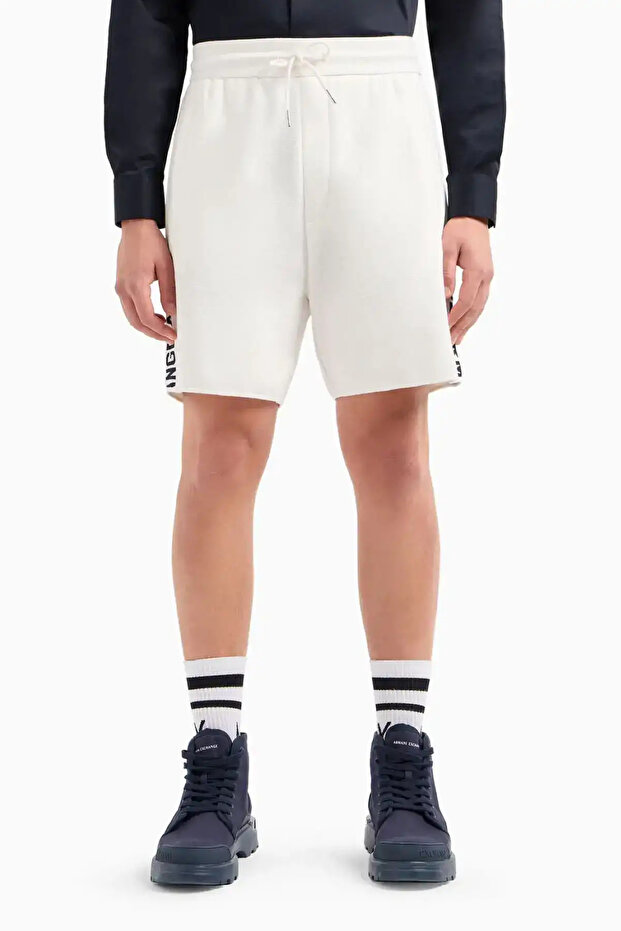 Erkek Şort Beyaz - 1