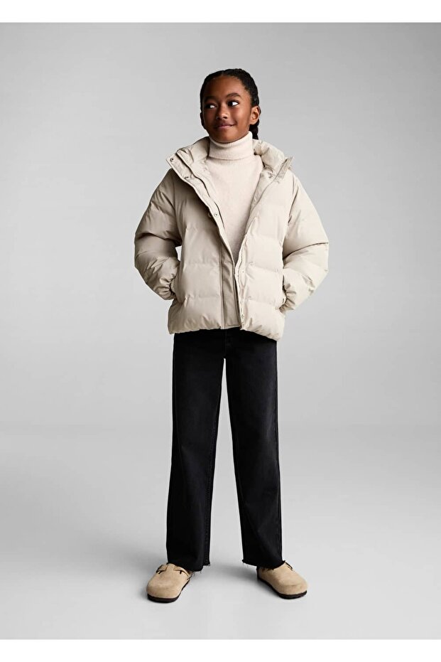 Kapüşonlu kapitone anorak - 2