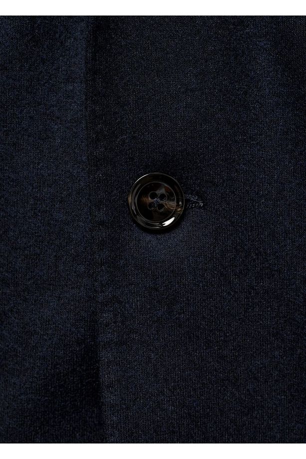 Regular kesim yün karışımlı blazer ceket - 7