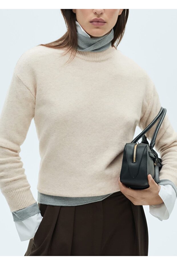 Yuvarlak yaka triko kazak - 8