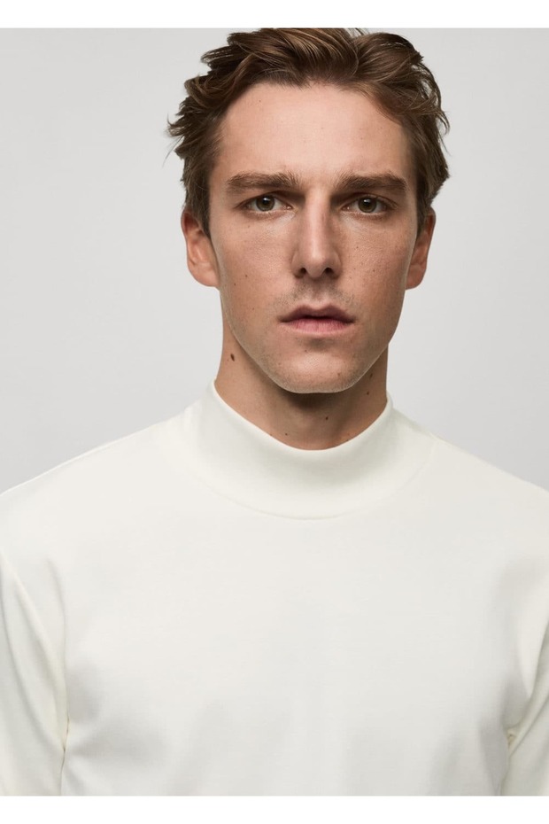 Perkins Yaka Pamuklu Tişört - 6