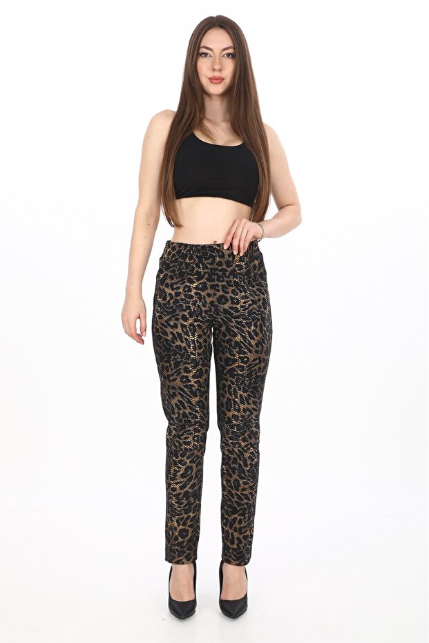 Hakiki Deri Tayt Pantolon - 1