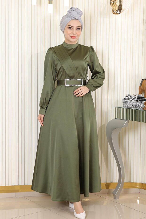 Abendkleid aus Satin - 3