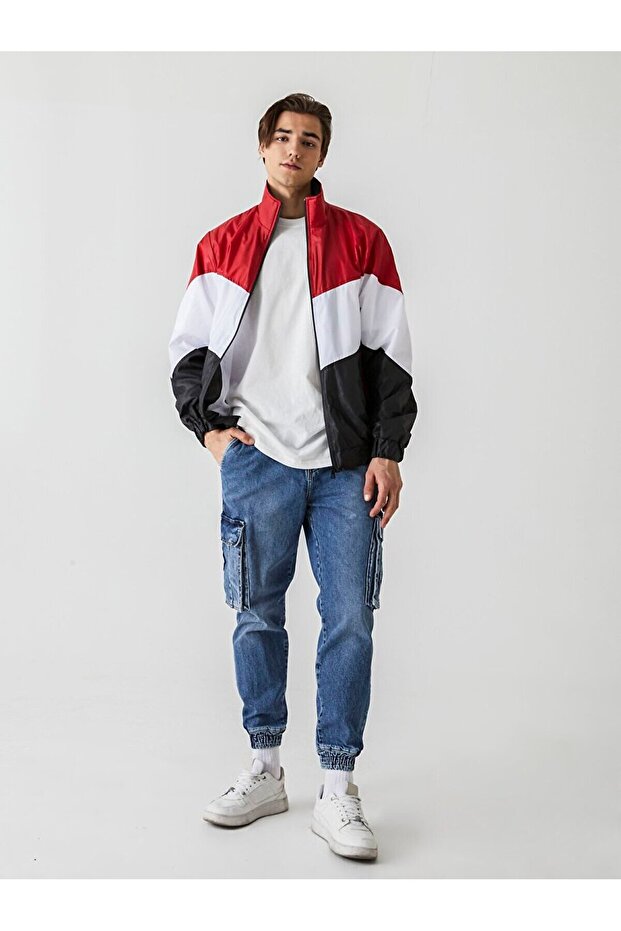 سترة حمراء ملونة - 1