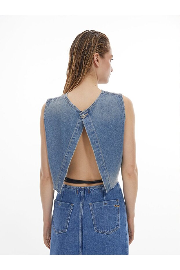 Helena Crop Jean Bluz - 3