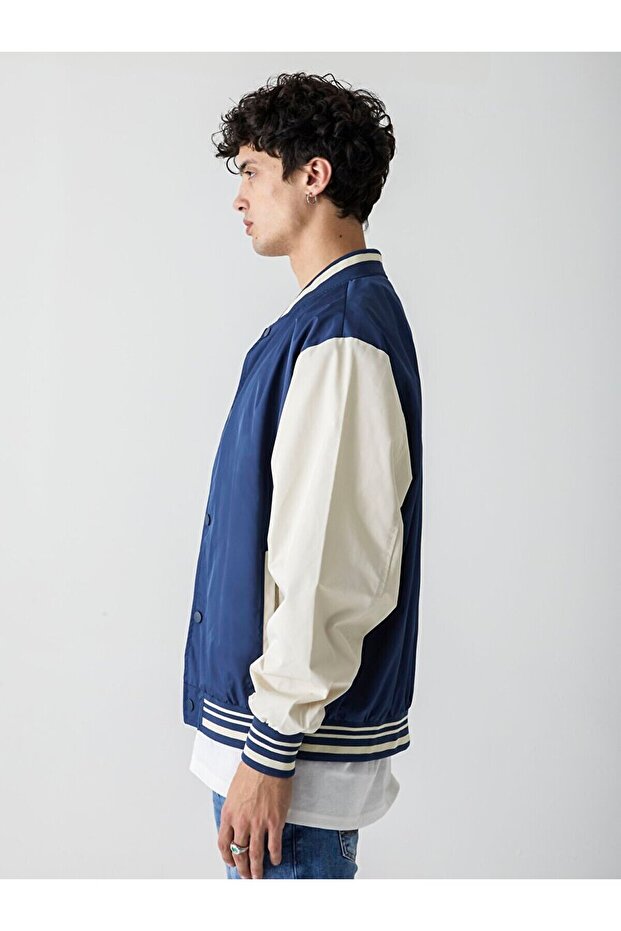 Bomber Lacivert Ceket - 5