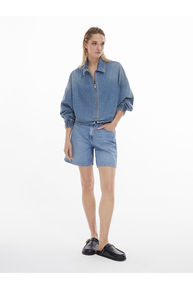 Mencia Crop Jean Jacket