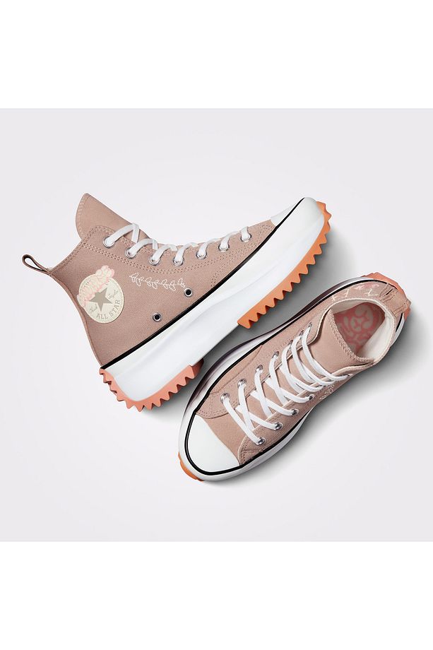 Run Star Hike Platform Scribble Unisex Bej Sneaker - 5