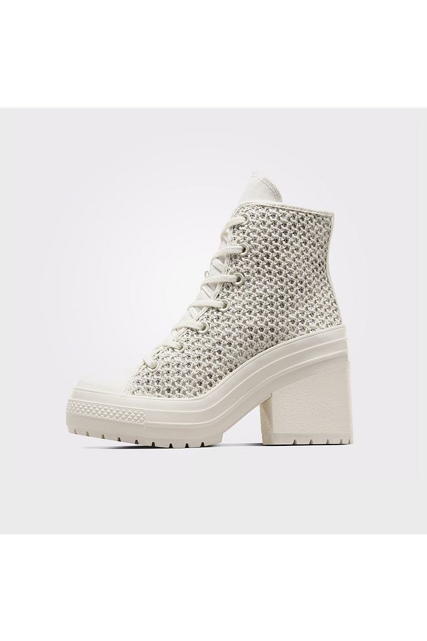 Chuck 70 De Luxe Heel Unisex Bej Platform Sneaker - 3