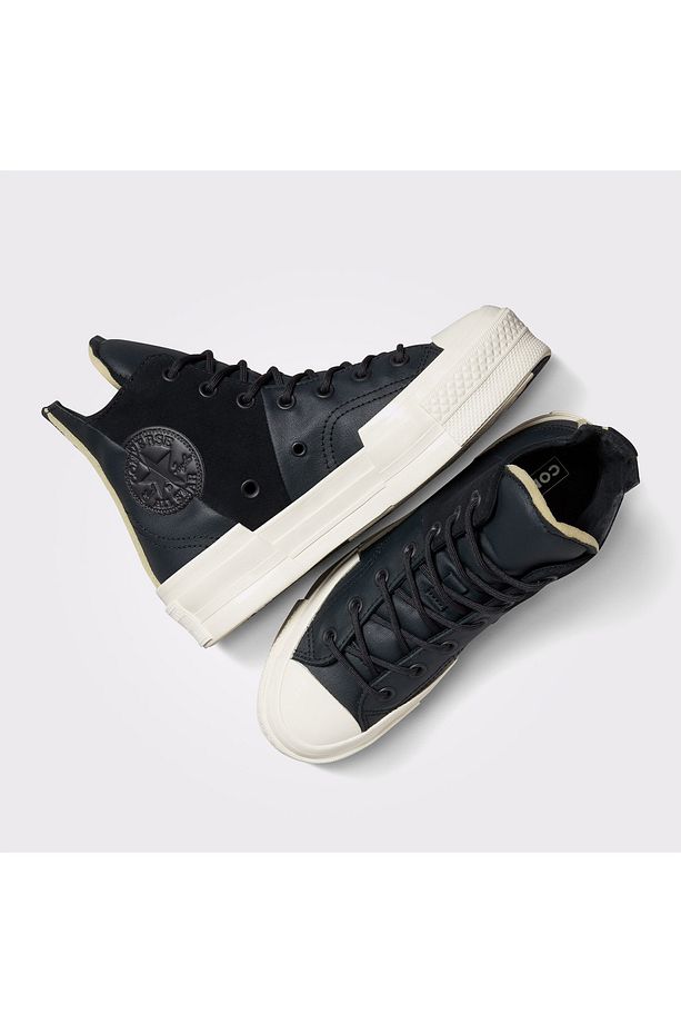 Chuck 70 Plus Mixed Material Unisex Siyah Sneaker - 5