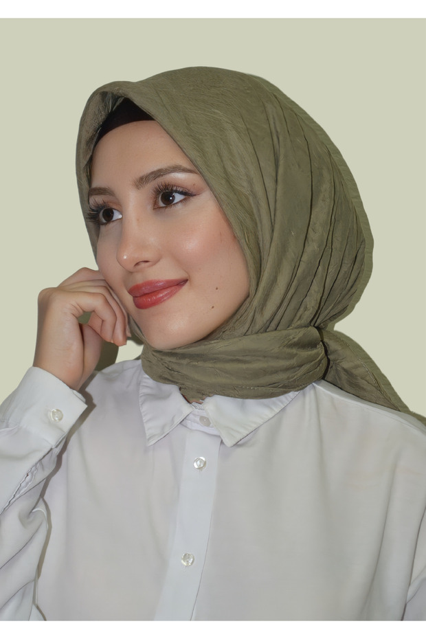 Bambu Crash Eşarp Haki - 3