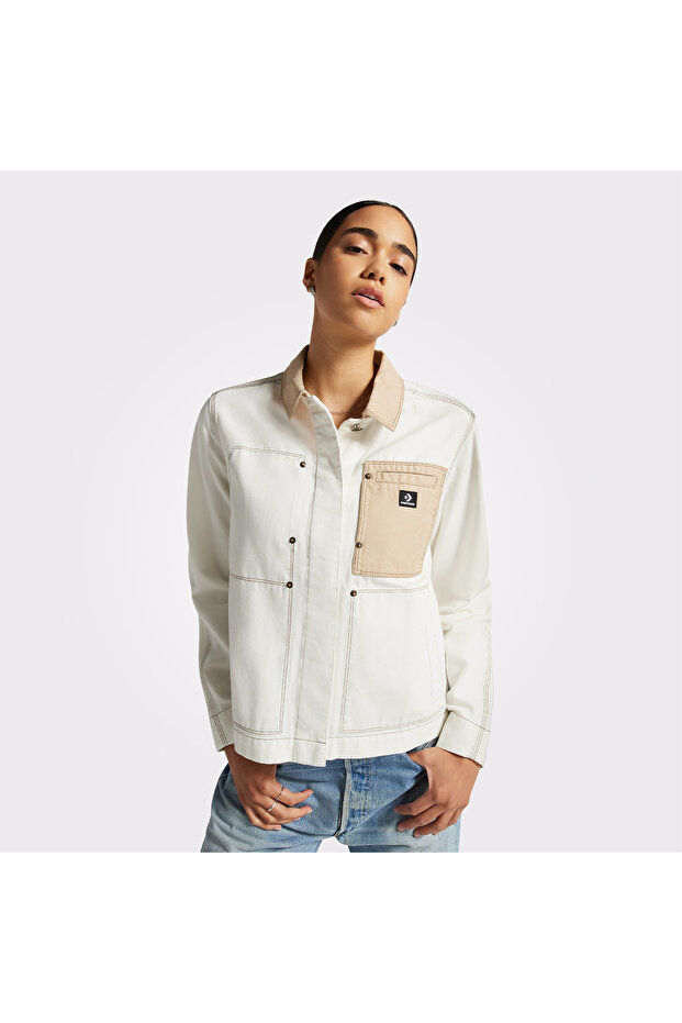 Work Kadın Krem Ceket - 1