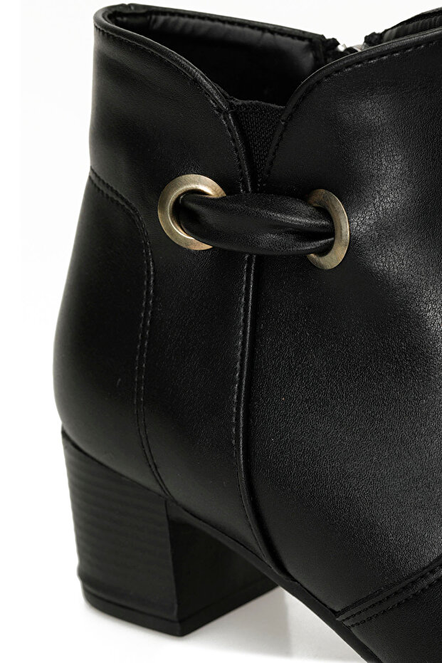 166692.Z4PR Siyah Kadın Topuklu Bot - 7