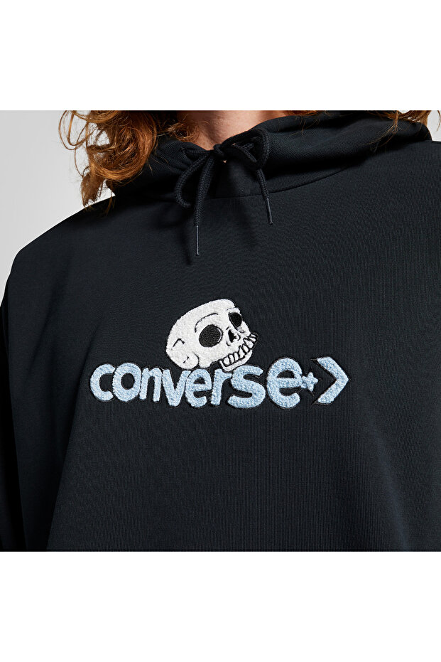 Skull Erkek Siyah Sweatshirt - 4