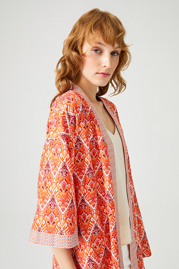 Truvakar Kol Etnik Kimono - 4