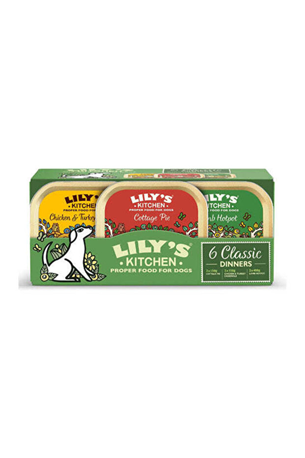 Dog Classic Dinners Multipack Wet Dog Food - 6X150G